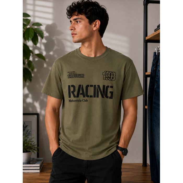 Racing Club Vintage Yeşil Tişört