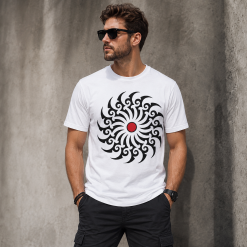 Tribal Güneş Baskılı Erkek Tişört