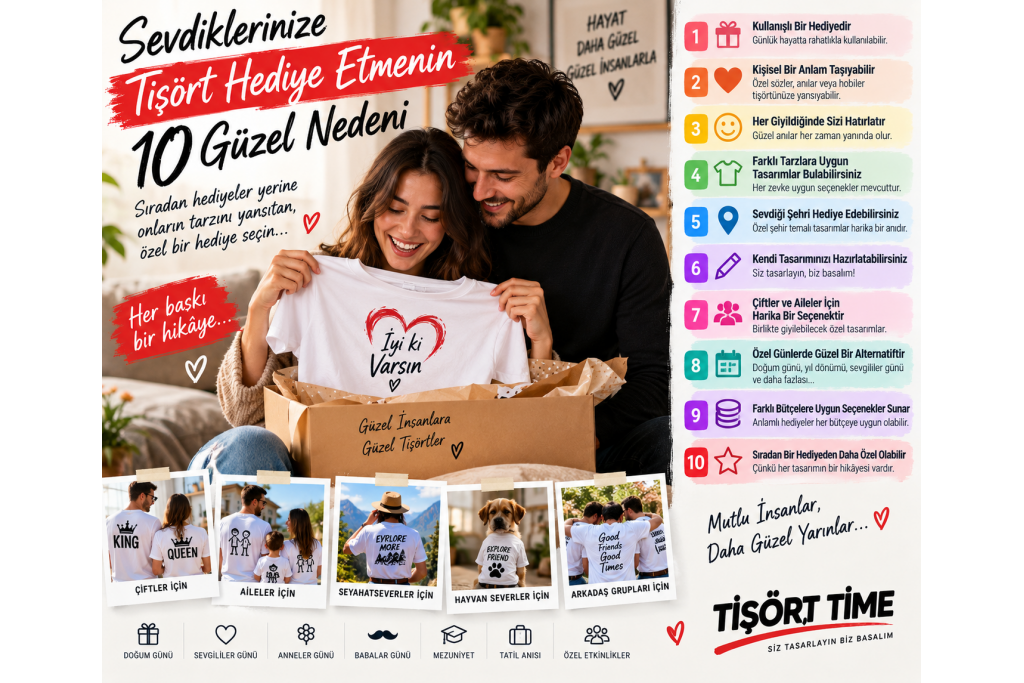Sevdiklerinize Tişört Hediye Etmenin 10 Güzel Nedeni Sevdiklerinize Tişört Hediye Etmenin 10 Güzel Nedeni